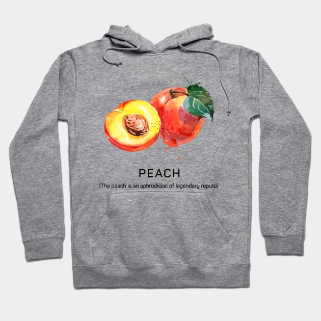 Peach The Aphrodisiac Hoodie by susannefloe